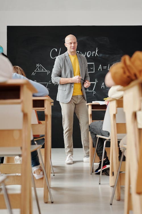 Professor teaching